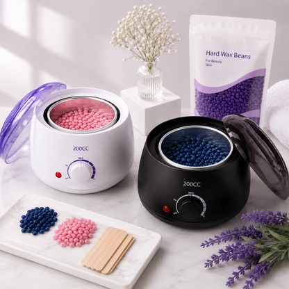200Ml Hair Removal Tool Smart Warmer Wax Heater Hands Feet Epilator Depilatory Skin Care Paraffin Wax Machine Kit+Wax Beans
